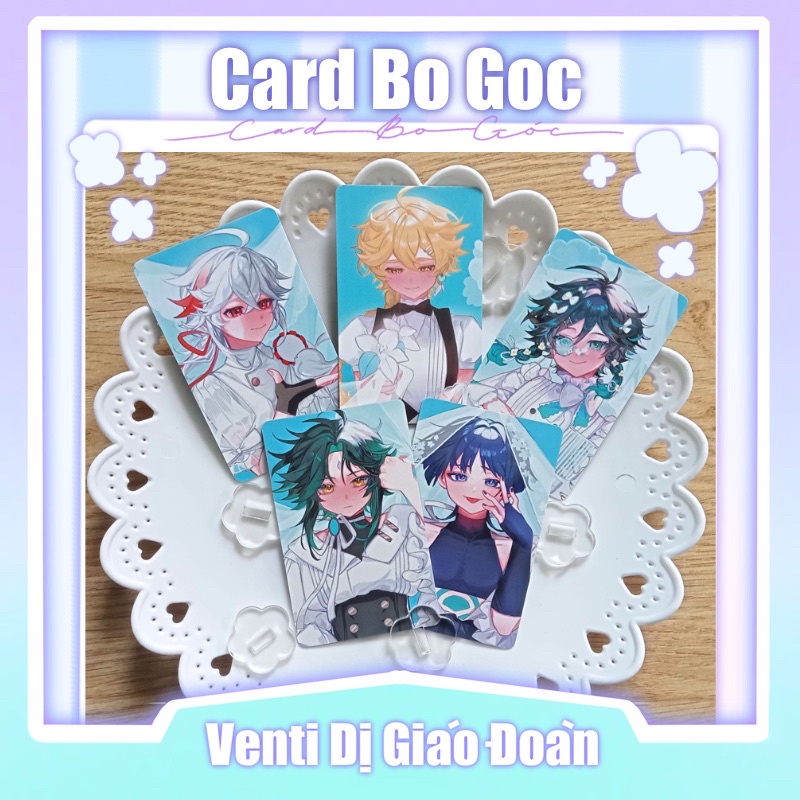 Card bo góc wedding theme-Genshin Impact-không gacha.