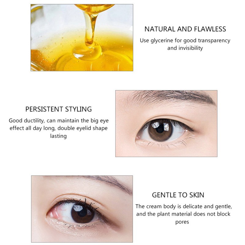 Keo kích mí trong suốt làm mắt to không gây vón cục