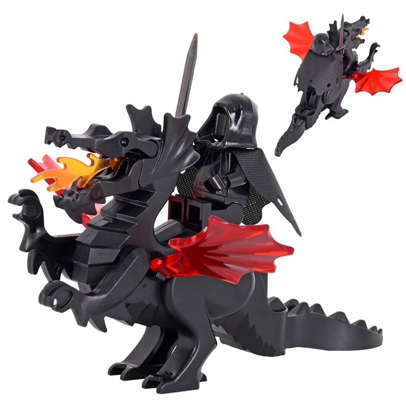 Mô Hình Lắp Ráp lego Hình Lâu Đài Rồng Bay Độc Đáo