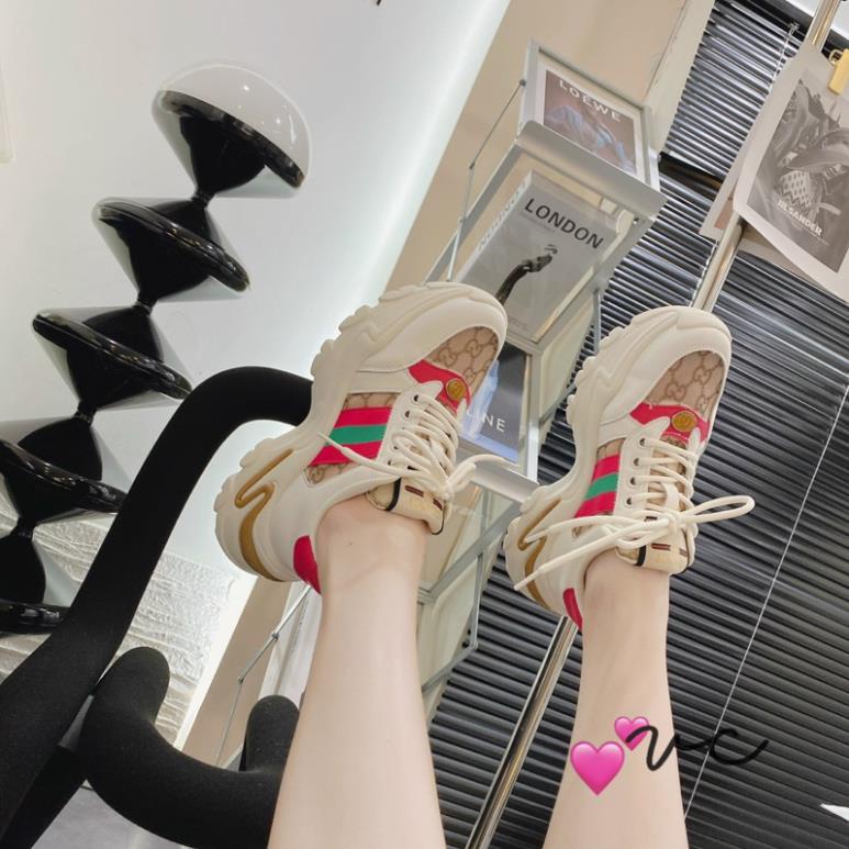 Giày thể thao Gu cci bản đẹp nhất,đế cao 5cm tôn dáng. Hàng quảng châu fullbox đầy đủ