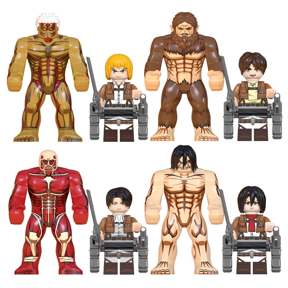 Mô Hình lego Nhân Vật mikasa arming soldier Trong attack on titan