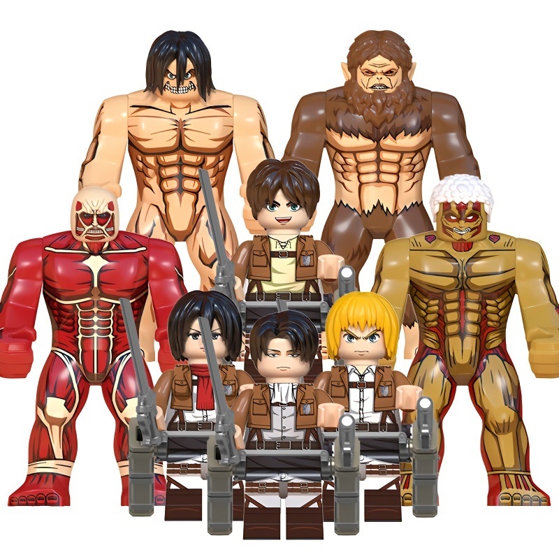 Mô Hình lego Nhân Vật mikasa arming soldier Trong attack on titan