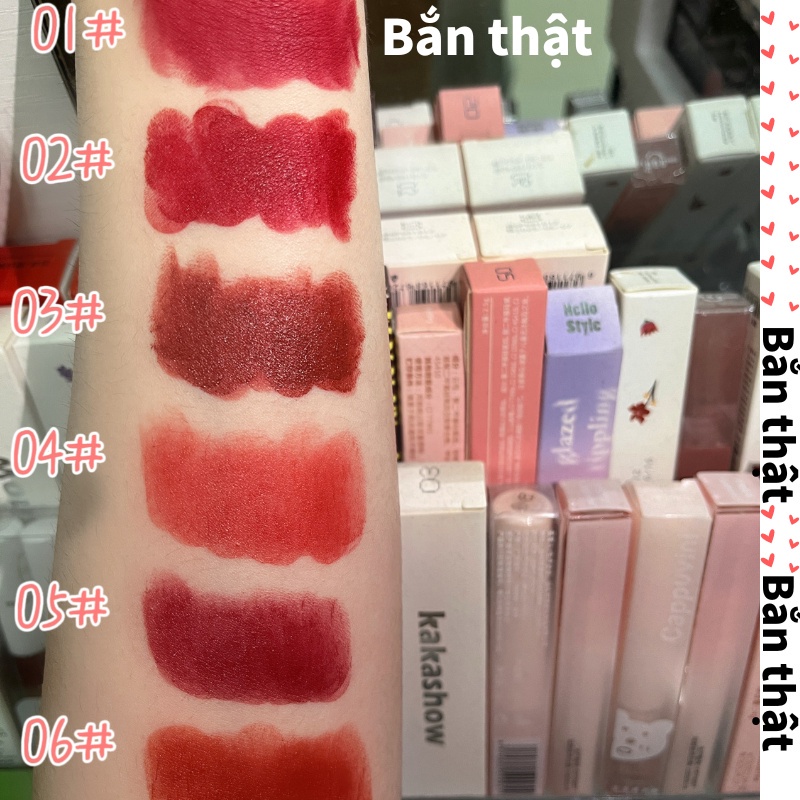 Son Lì HERORANGE Chất Son Mịn Như Nhung Son Bóng Nội địa Trung Son Ineyoo Bóng Son Lì Son Môi Mờ