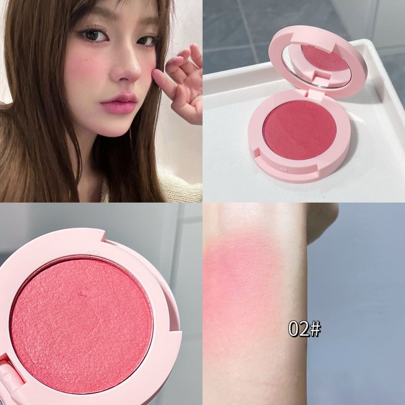 Phấn má hồng dạng kem Herorange màu đơn sắc ngọt ngào trang điểm tự nhiên lâu trôi giúp bắt sáng