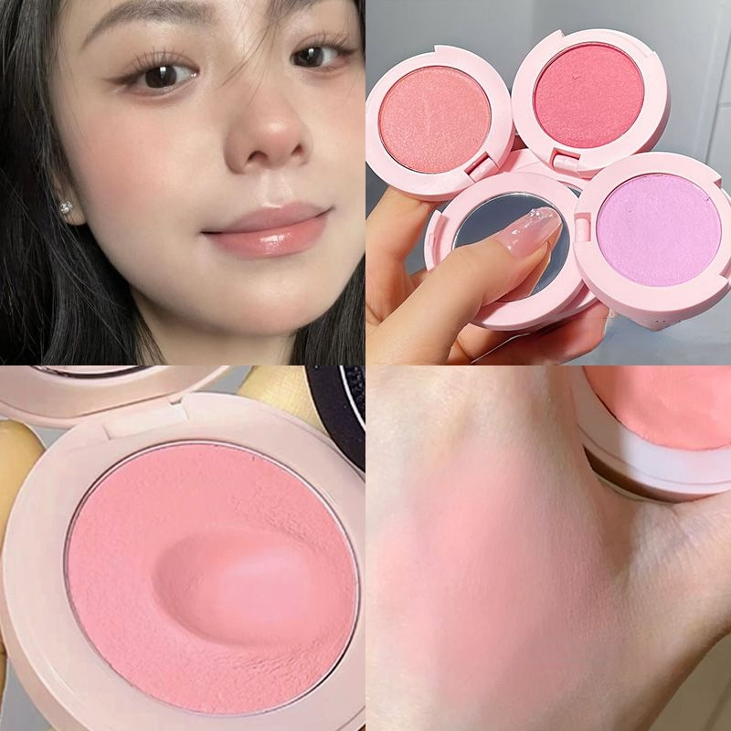 Phấn má hồng dạng kem Herorange màu đơn sắc ngọt ngào trang điểm tự nhiên lâu trôi giúp bắt sáng