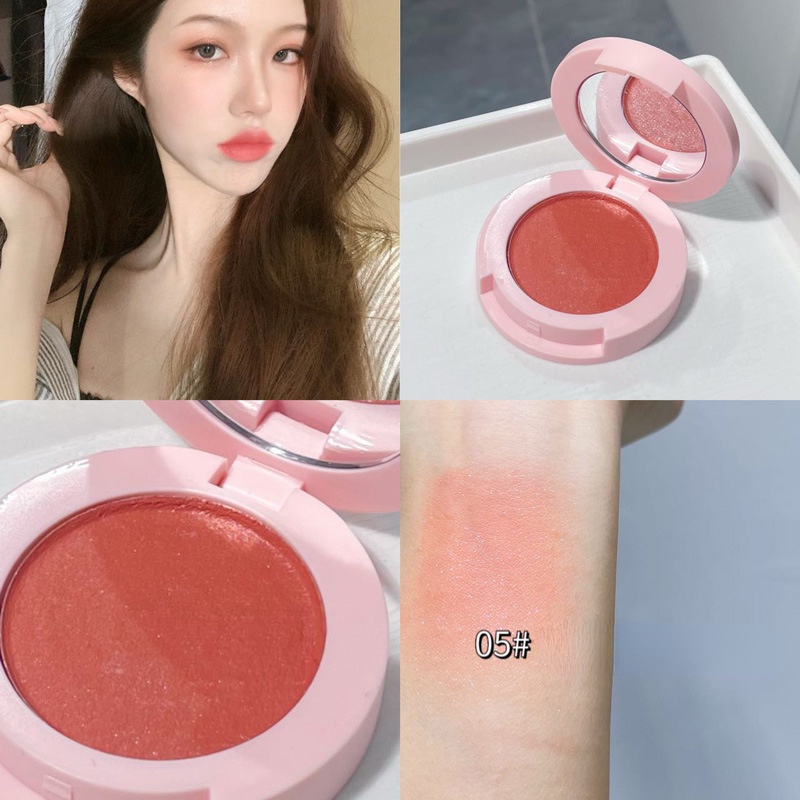 Phấn má hồng dạng kem Herorange màu đơn sắc ngọt ngào trang điểm tự nhiên lâu trôi giúp bắt sáng