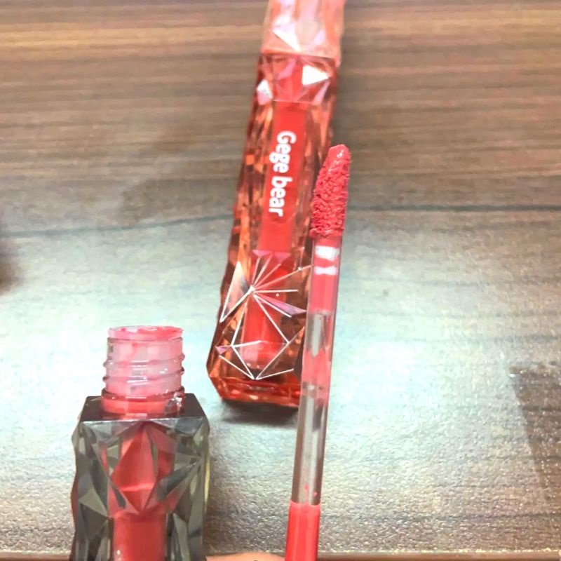 Gege bear Trong Suốt Son Bóng Làm Trắng Màu Môi Hiệu Ứng Gương Độc Đáo