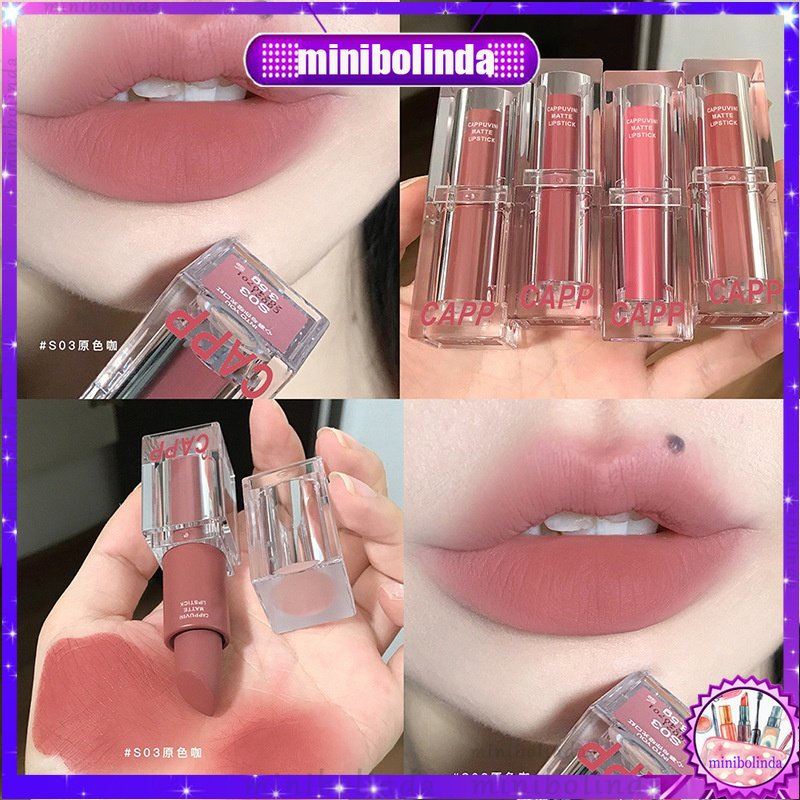 Son Kem Lì CAPPUVINI Chống Nước Lâu Trôi Trang Điểm Cùng Đoạn Bạn