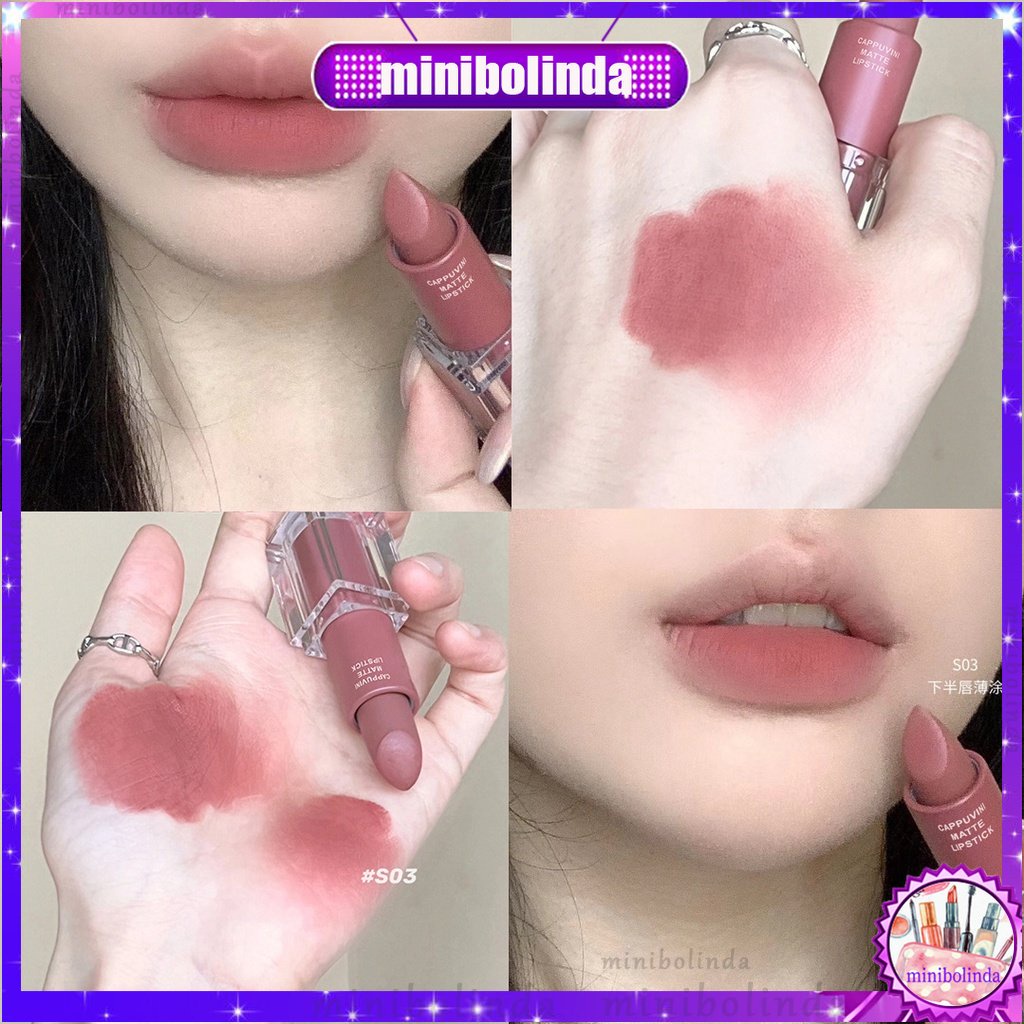 Son Kem Lì CAPPUVINI Chống Nước Lâu Trôi Trang Điểm Cùng Đoạn Bạn