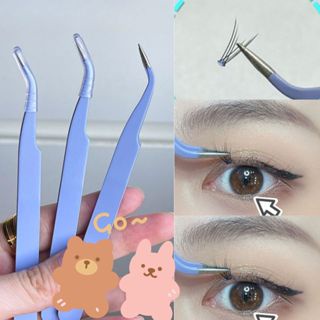 MengjieShangpin® 8-13mm Cặp Lông Mi Giả Lúa Mì 2023 Kèm Keo Nối Mi Dày Và Dài Tự Nhiên Hình Quỷ Nhỏ