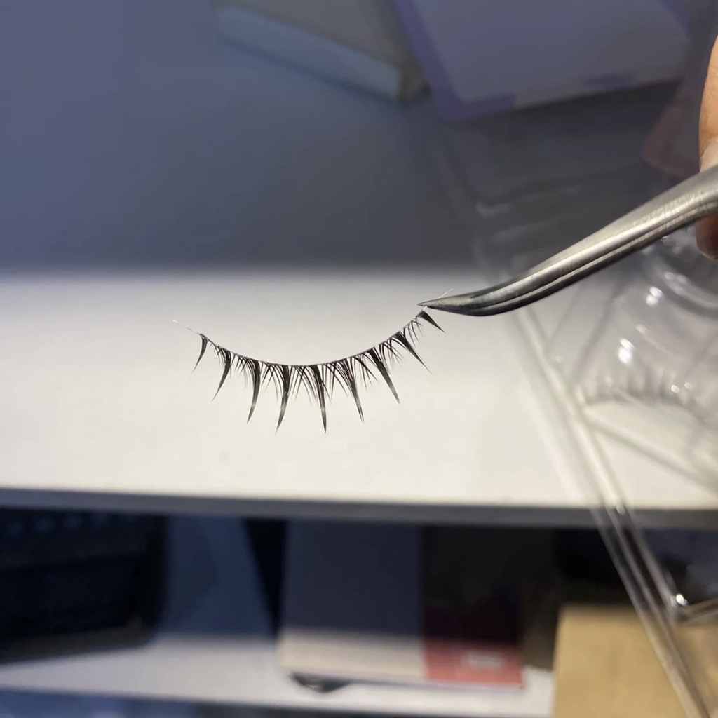 Lông mi giả herorange gân trong mềm mỏng siêu nhẹ có độ cong phong cách búp bê