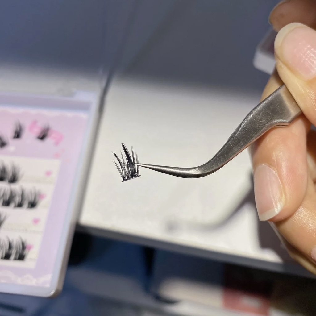 Lông mi giả herorange gân trong mềm mỏng siêu nhẹ có độ cong phong cách búp bê