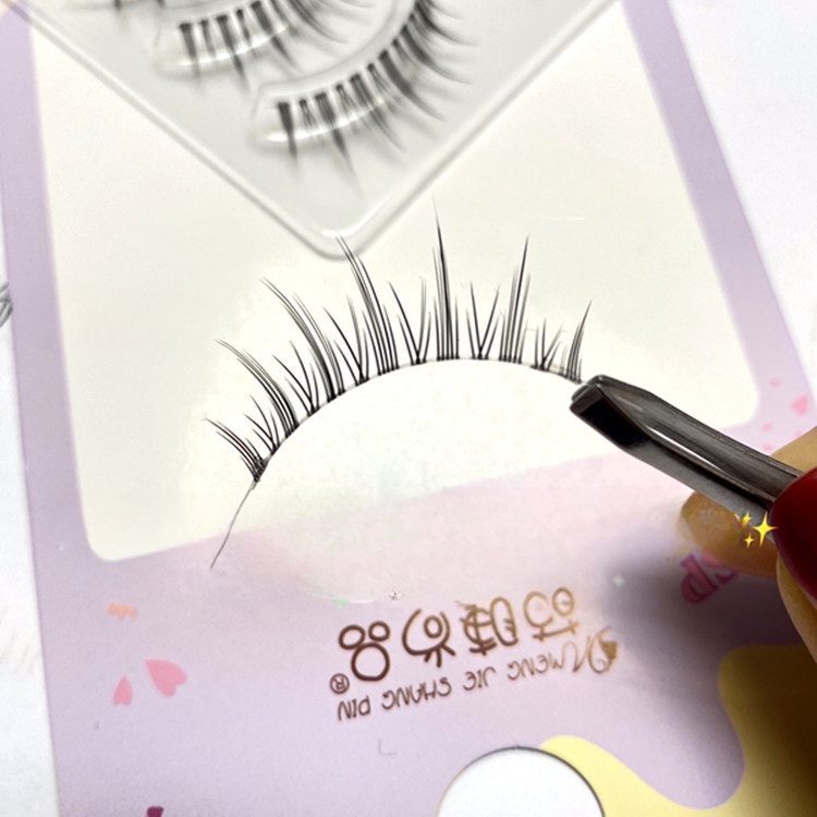 Lông mi giả herorange gân trong mềm mỏng siêu nhẹ có độ cong phong cách búp bê