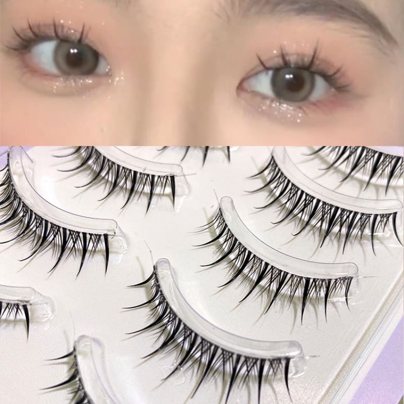 Lông mi giả herorange gân trong mềm mỏng siêu nhẹ có độ cong phong cách búp bê