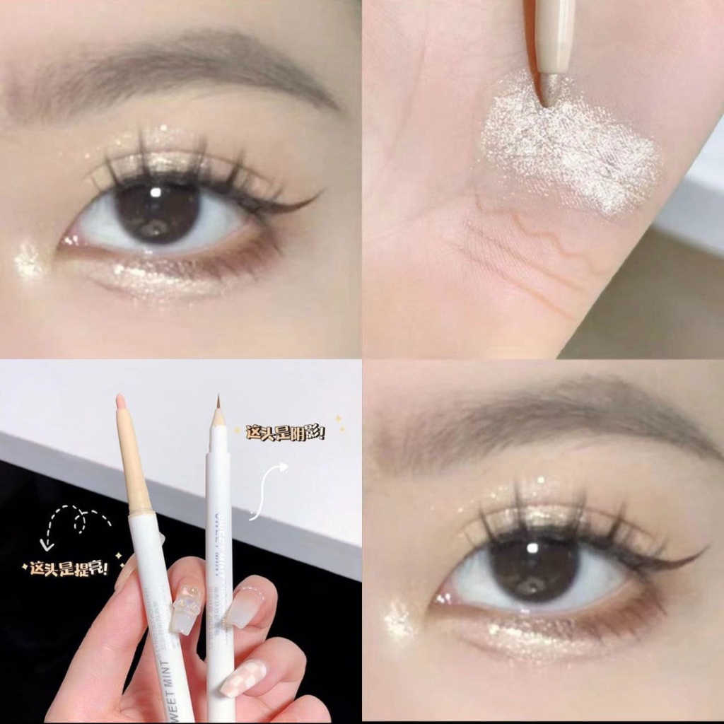 Bút kẻ bọng mắt Herorange 2 đầu bắt sáng siêu tự nhiên lâu trôi chống nước