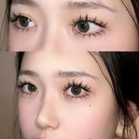 Lông mi giả herorange MengJieShangPin phong cách truyện tranh Nhật Bản búp bê tự nhiên màu đen siêu mịn 10-13mm