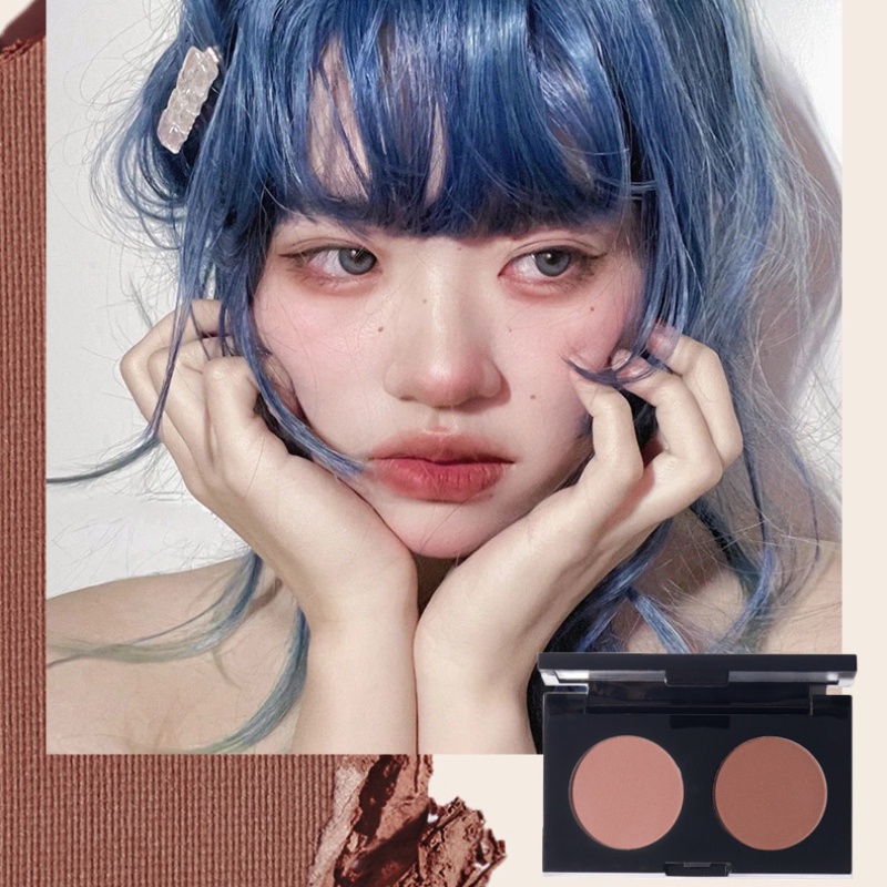 Bảng phấn mắt herorange Phantom Bear 2 màu lì/ ánh ngọc trai kết hợp thời trang mờ / nhám