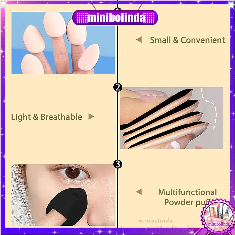 1 Mút Trang Điểm Hình Ngón Tay Cỡ Nhỏ Che Khuyết Điểm Bắt Sáng