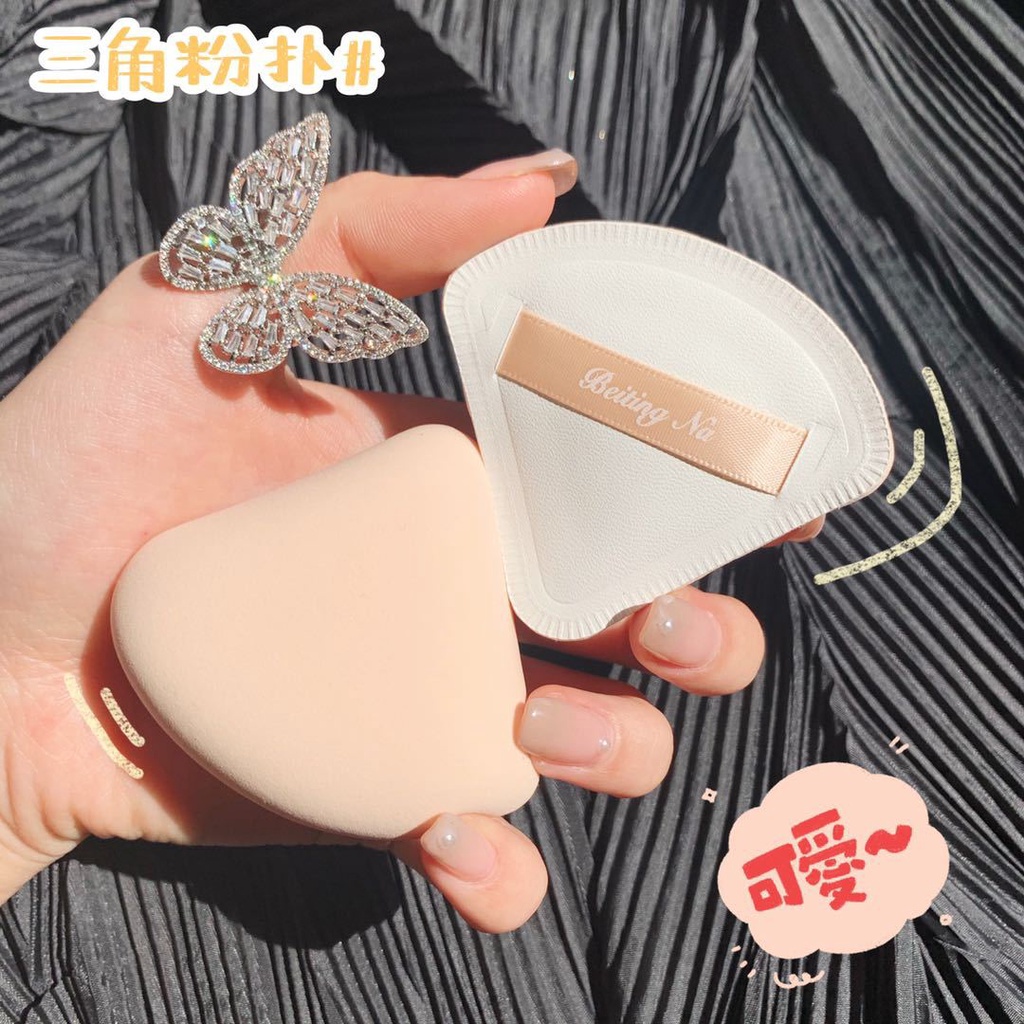 Bộ 3 mút trang điểm Herorange hình vuông tròn tam giác phong cách Trò chơi con mực