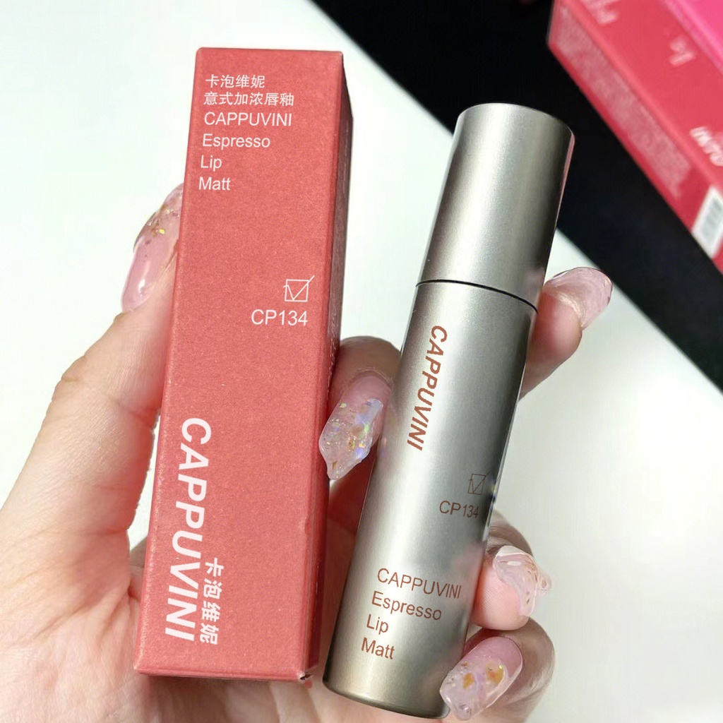 Son Cappuvini Đậm Đặc Màu Nhung Lì Chống Thấm Son Kem Lì Son Môi Lì Nước Chống Khô Son