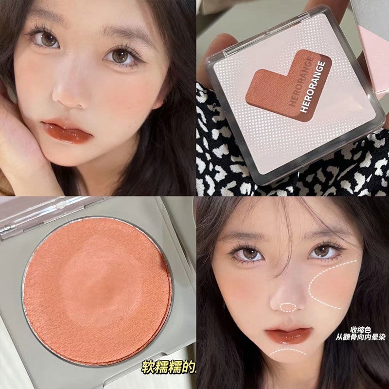Phấn má hồng dạng nén  màu sắc tự nhiên