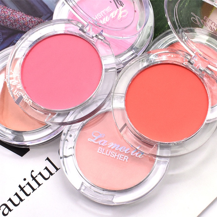 Phấn má hồng herorange mềm mịn 6 màu kiềm dầu kháng nước lâu trôi có gương