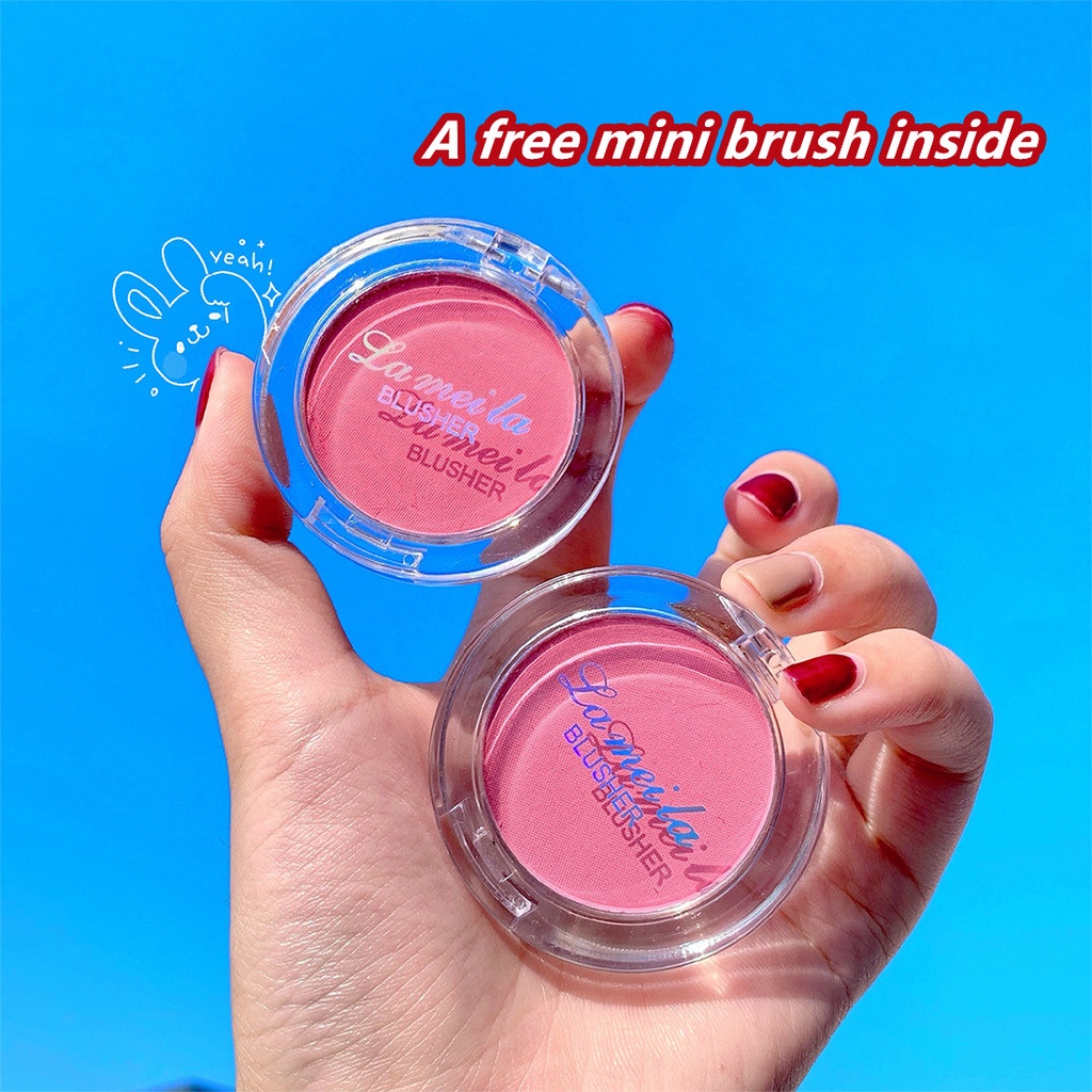 Phấn má hồng herorange mềm mịn 6 màu kiềm dầu kháng nước lâu trôi có gương