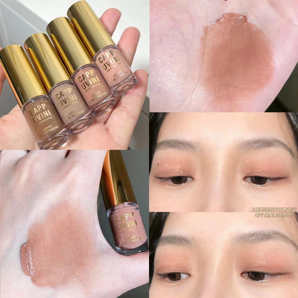 Kem má hồng  CAPPUVINI màu nude tự nhiên chuyên nghiệp kèm cọ trang điểm