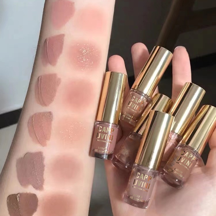 Kem má hồng  CAPPUVINI màu nude tự nhiên chuyên nghiệp kèm cọ trang điểm
