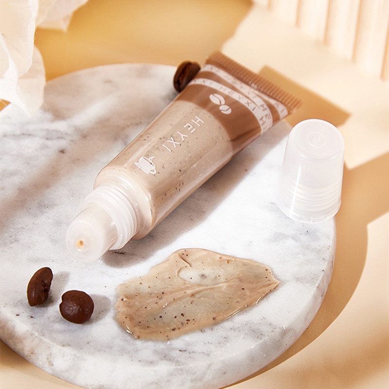 Tẩy da chết môi Lameila mengjieshangpin chiết xuất cà phê dưỡng ẩm chăm sóc môi