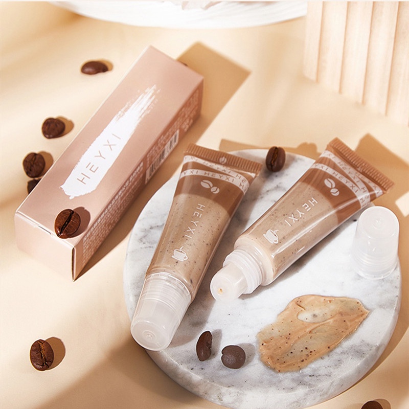 Tẩy da chết môi Lameila mengjieshangpin chiết xuất cà phê dưỡng ẩm chăm sóc môi