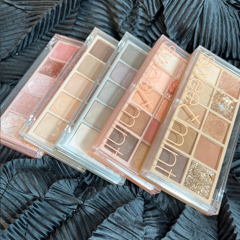 Bảng phấn mắt herorange 10 màu mờ ánh nhũ trang điểm đẹp mắt