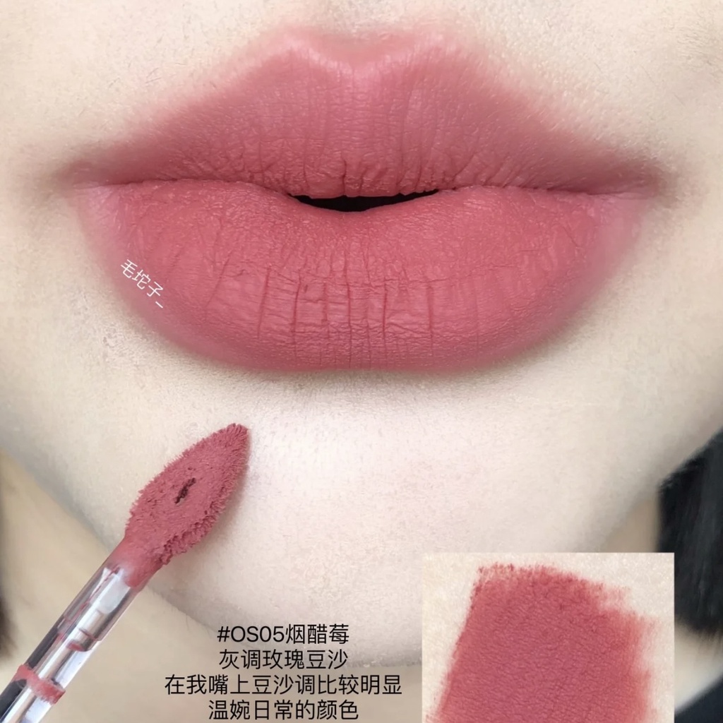 Son Môi HERORANGE Chất Nhung Lì Chống Thấm Nước Lâu Trôi Mềm Mịn Thiết Kế Hình Gấu Dâu Tây Dễ Thương