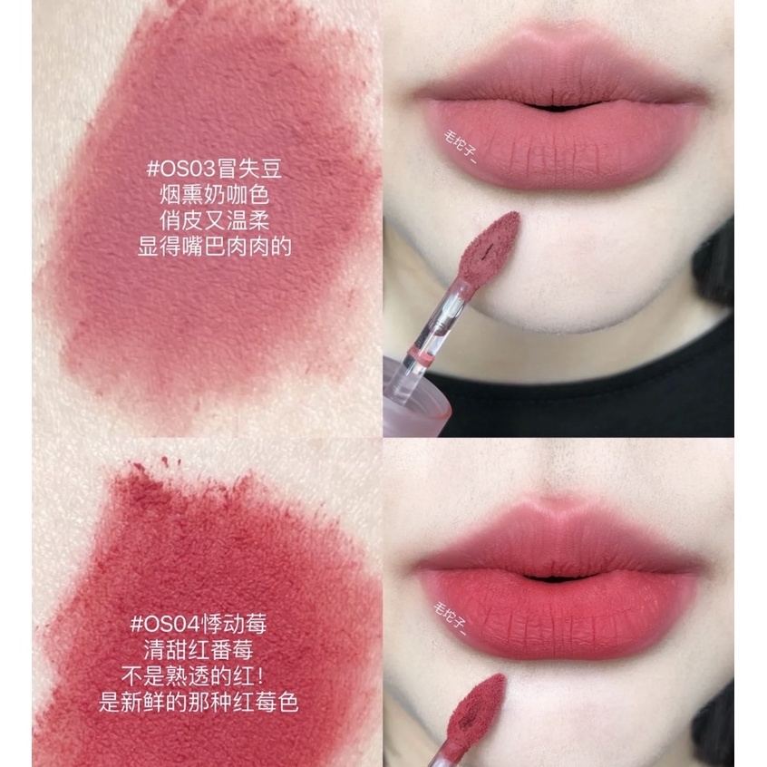 Son Môi HERORANGE Chất Nhung Lì Chống Thấm Nước Lâu Trôi Mềm Mịn Thiết Kế Hình Gấu Dâu Tây Dễ Thương