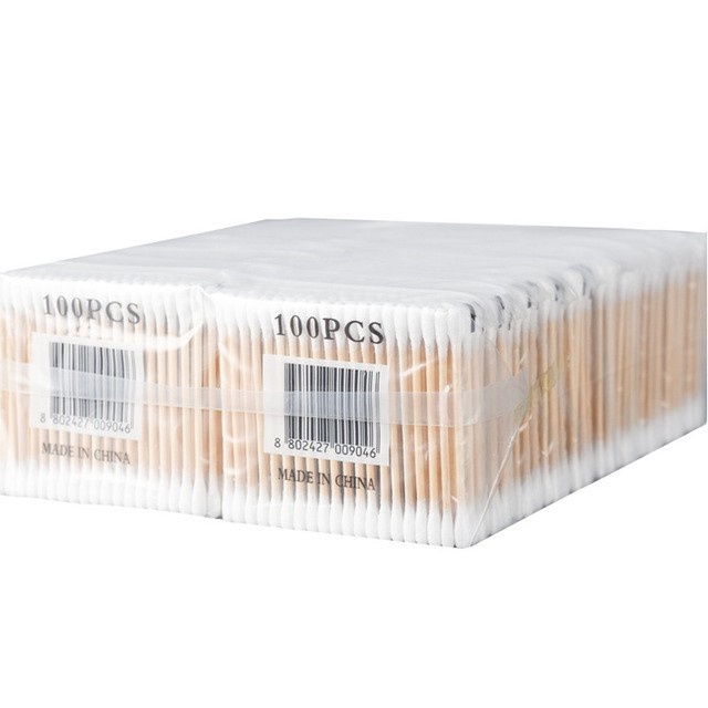 Hộp 100 tăm bông cotton herorange trang điểm đa năng tiện lợi