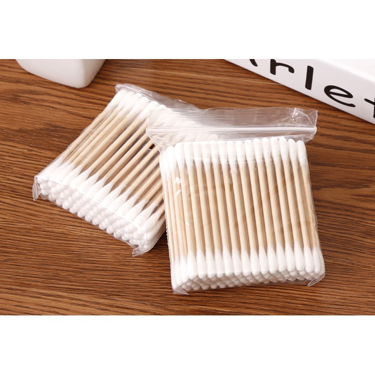 Hộp 100 tăm bông cotton herorange trang điểm đa năng tiện lợi