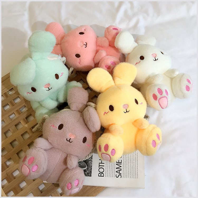 Túi thời trang đeo chéo hình thỏ nhồi bông Túi đeo chéo họa tiết hoạt hình xinh xắn dành cho nữ