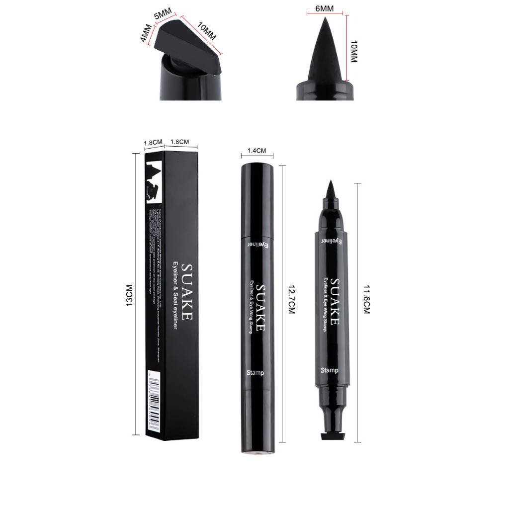 Bút Kẻ Mắt Có Đầu Tem In Hình Đôi Cánh