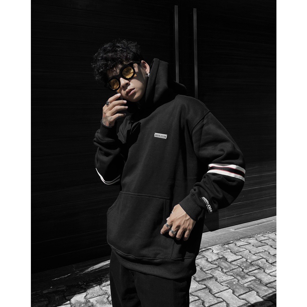 Áo Hoodie,Áo Nỉ Hoạ Tiết Tay 3 Sọc