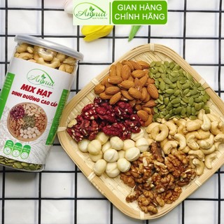  Hạt Dinh Dưỡng Mix 6 Loại Hạt ANNUT Ngũ Cốc Siêu Hạt Granola Mix Hạt Cao Cấp Tốt Cho Sức Khỏe 