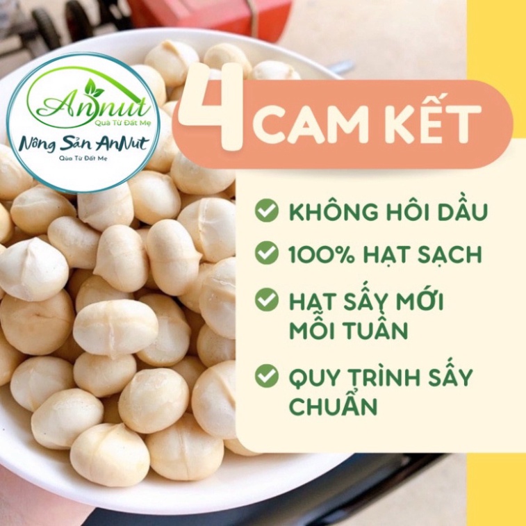 Hạt Macca Nứt Vỏ Tây Nguyên Thượng Hạng Annut Thơm Ngon,Giòn Tan, Bổ Dưỡng, Ăn Vặt, Eatclean,keto, Ăn Kiêng 500gr