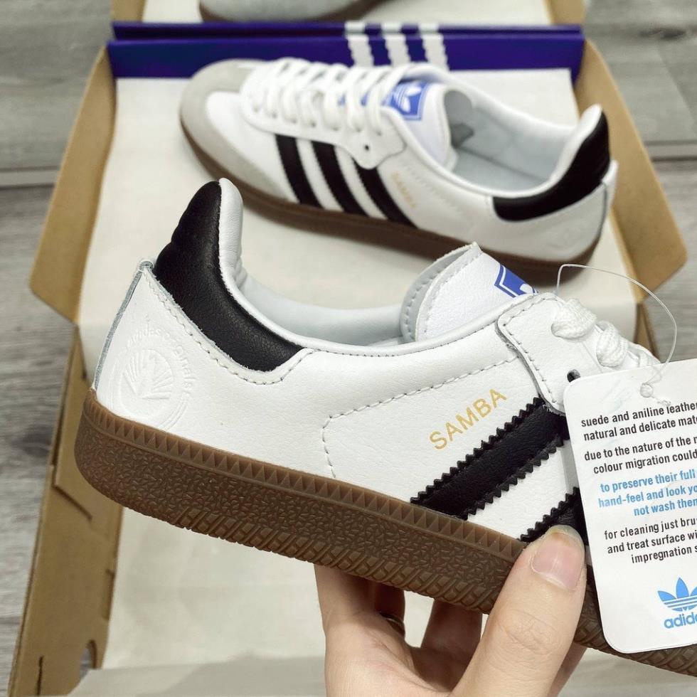 Giày thể thao adidas samba classic bản mới 2023  Giày thể thao sò 3 sọc đế màu bản mới hottrend đủ size 36-43