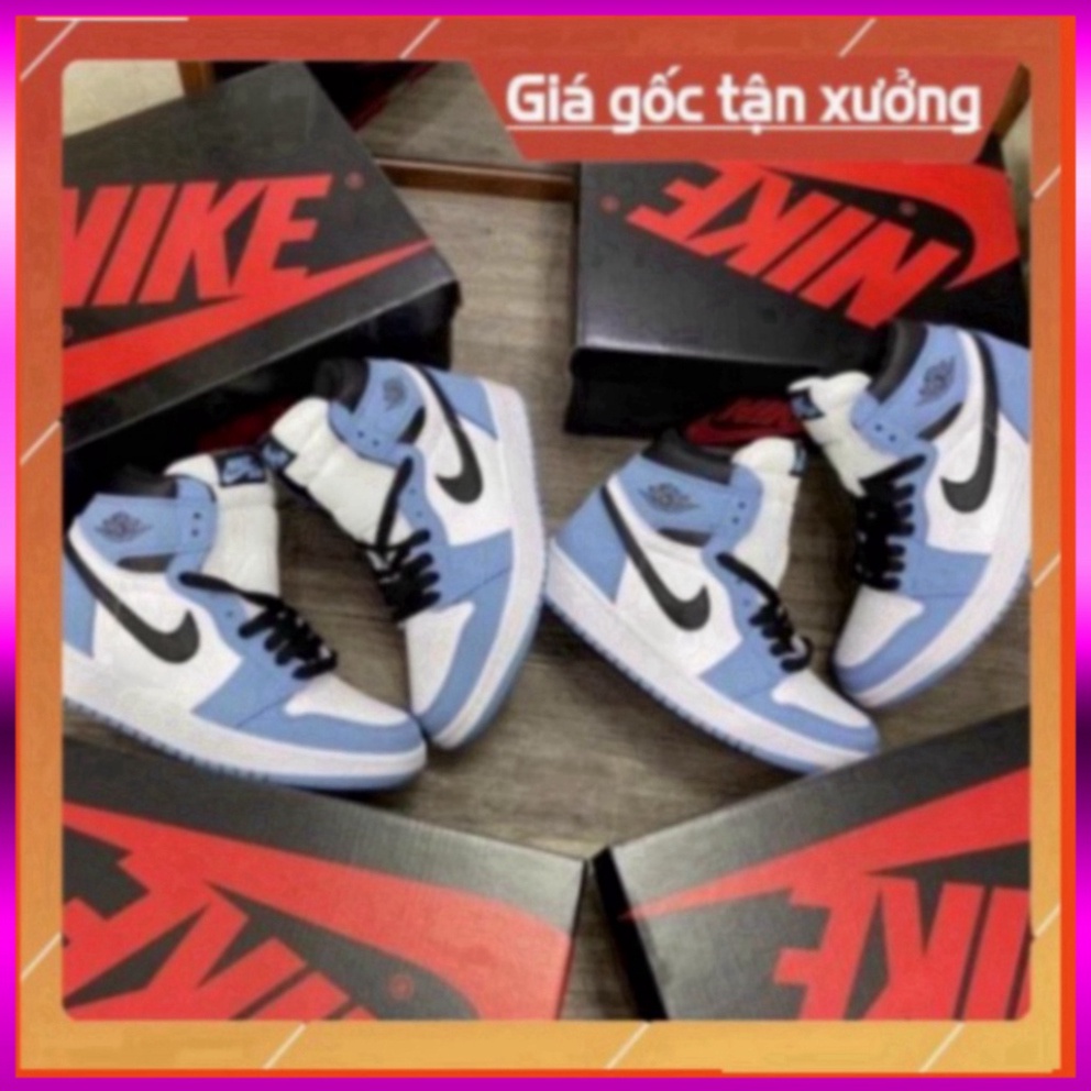 Giày Thể Thao Air Jd Xanh Móc Đen, Giày JD1 Cổ Cao Cao Nam Xmenshop2