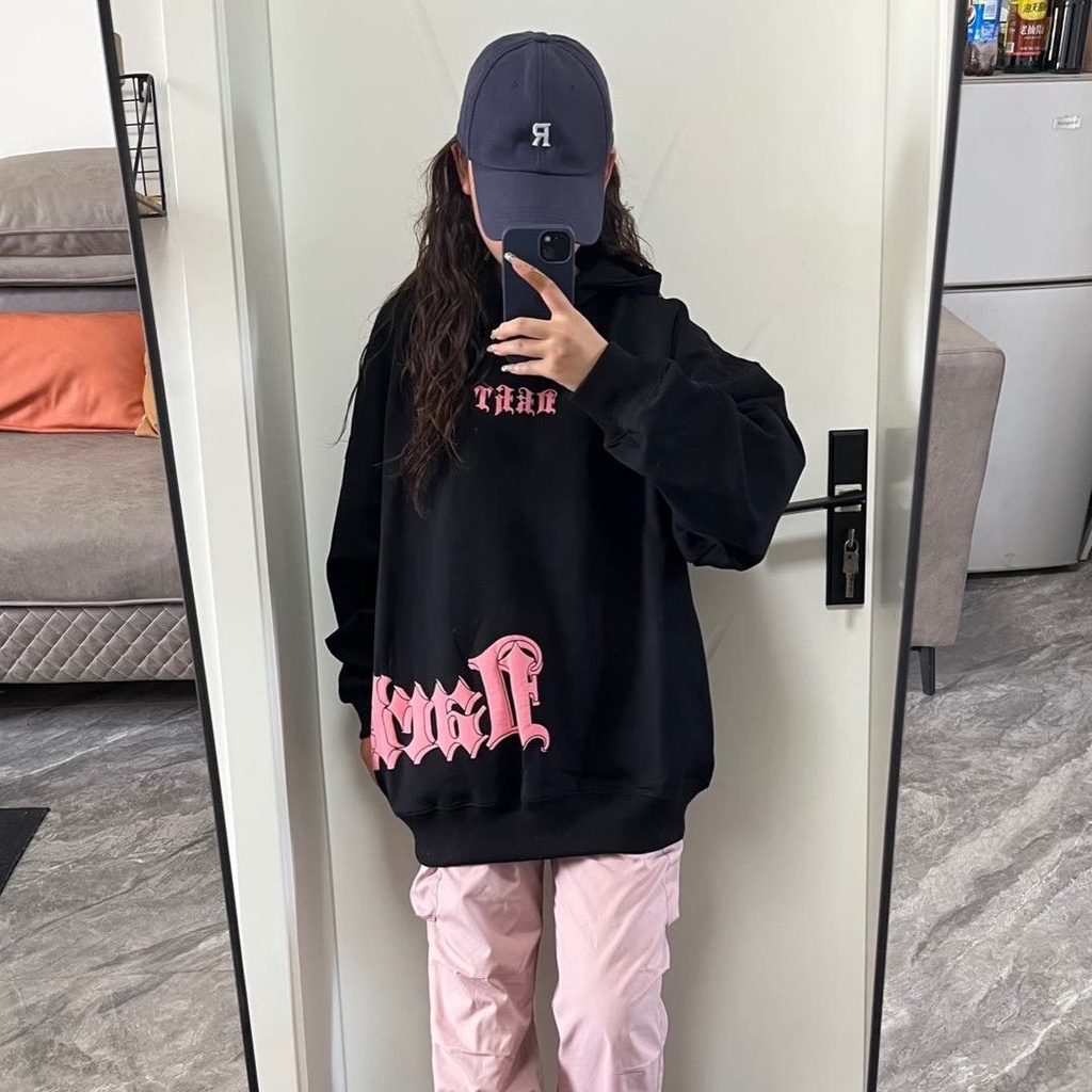 Áo Hoodie In Chữ Phong Cách harajuku Đường Phố Mới Mùa Thu Cho Nữ Có size Lớn