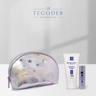 [HB Gift] Túi đựng mỹ phẩm Tegoder size nhỏ họa tiết ngôi sao