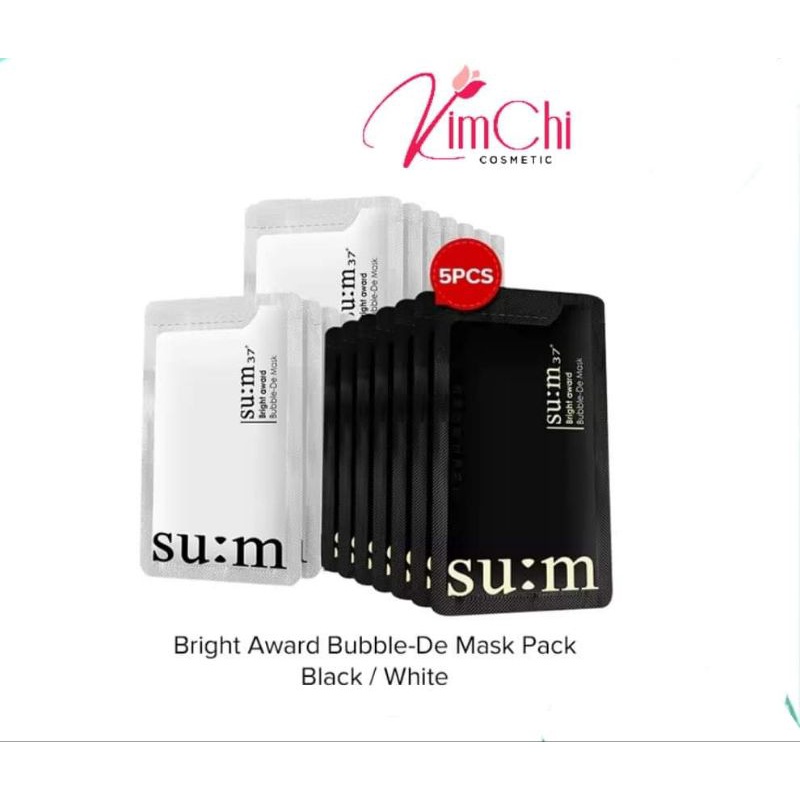 Mặt nạ thải độc đen su:m 37 award Bubble-De Mask 4.5ml