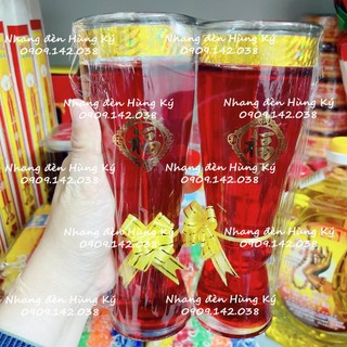 {3 cặp} Đèn cầy ly đại cao 21cm