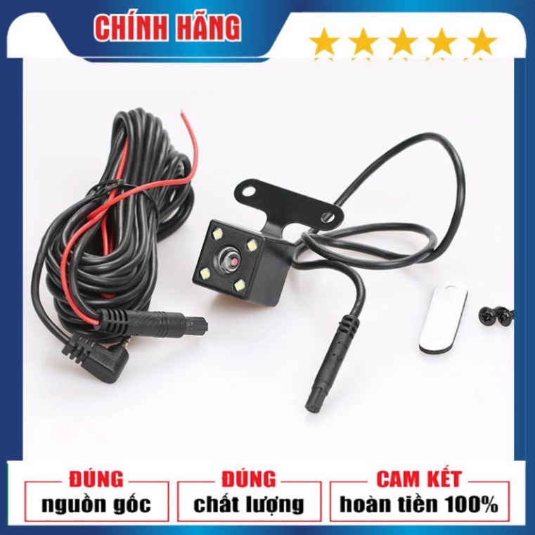 Bộ Camera Lùi  cho Ô Tô 4 Led Trợ Sáng Ban Đêm kèm dây tín hiệu 5m/10m