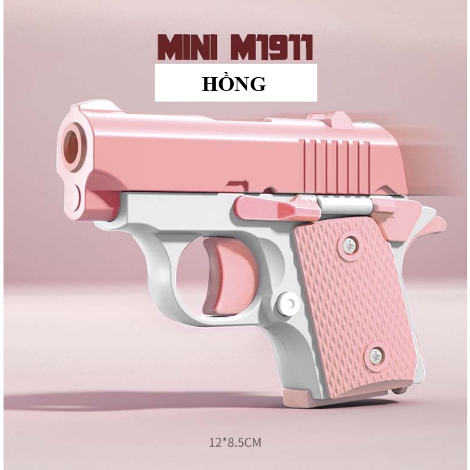 Đồ chơi nhựa in 3D sung m1911 mini cà rốt động lực