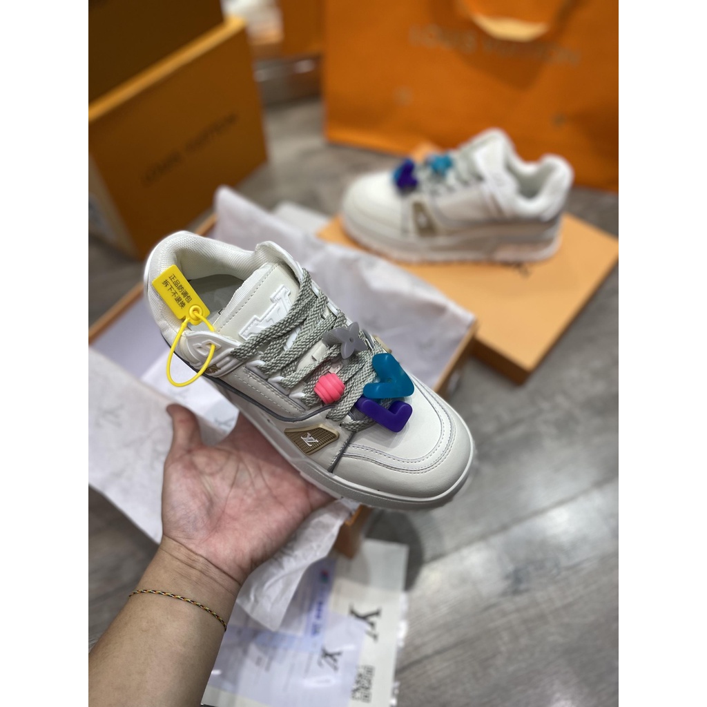 Giày thể thao Lv Trainer Maxi White Like Auth